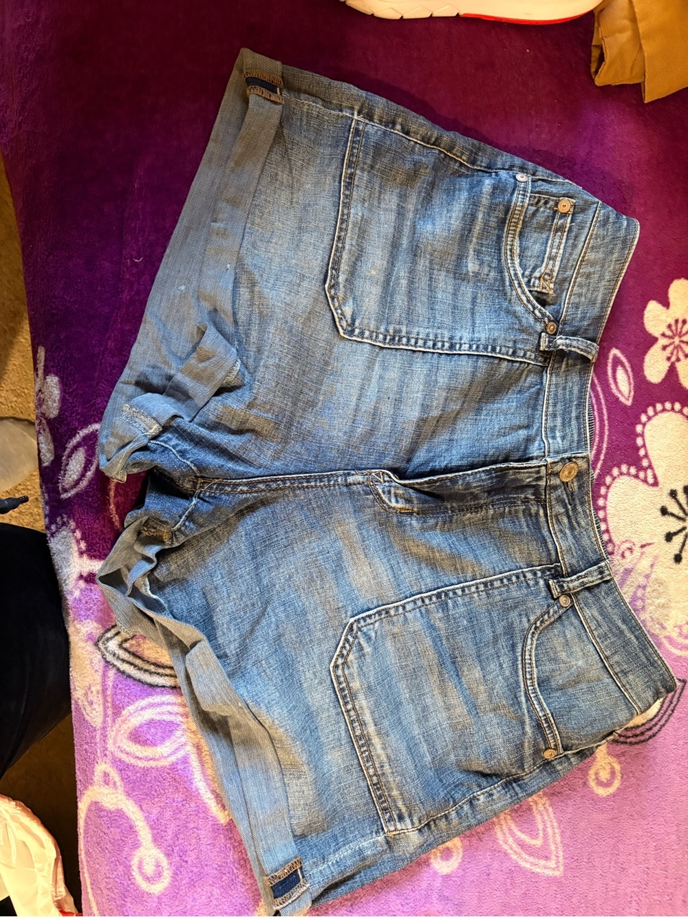 Wallflower Light Blue Boyfriend Denim Shorts